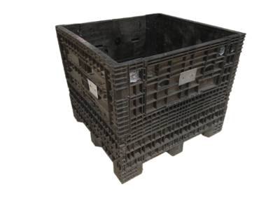 Reconditioned HPJ Industries 45" x 48" x 40" All Black All Good Runner Bulk Container