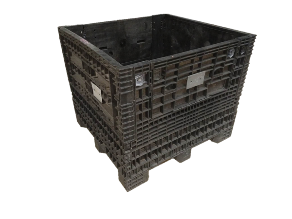 Reconditioned HPJ Industries 45" x 48" x 40" All Black All Good Runner Bulk Container