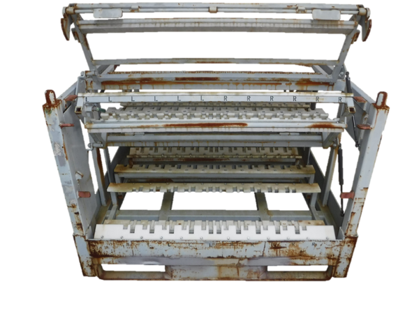 Used HPJ Industries 48" x 45" x 34" Steel Rack 3 Lift Trays Opening on 48" Side - Image 4