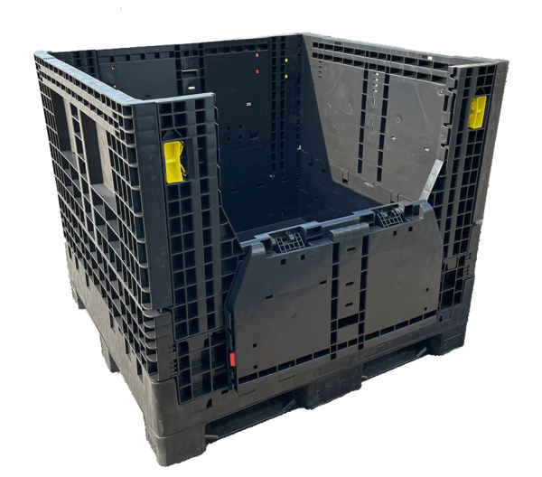New Monoflo 45" x 48" x 42" All Black Bulk Container<hr />Please Inquire To Receive Current Inventory! - Image 2