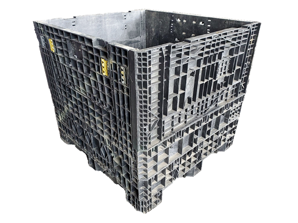 Reconditioned HPJ Industries 45" x 48" x 42" All Black All Good Runner Bulk Container