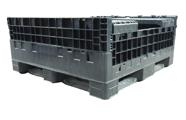 New Monoflo 45" x 48" x 33" All Black Bulk Container<hr />Please Inquire To Receive Current Inventory! - Image 3
