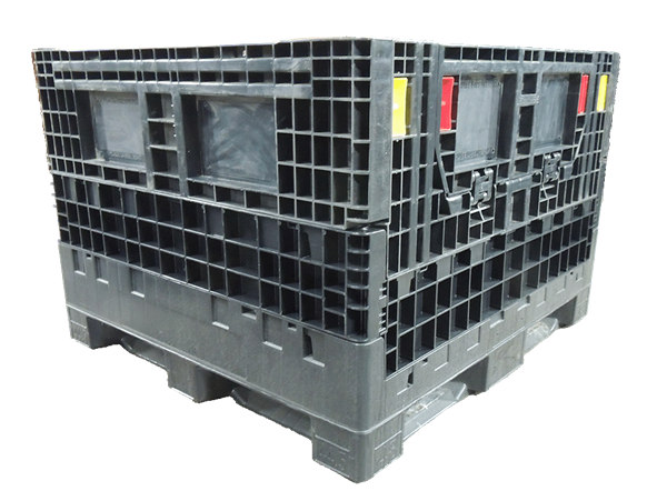 New Monoflo 45" x 48" x 33" All Black Bulk Container<hr />Please Inquire To Receive Current Inventory!