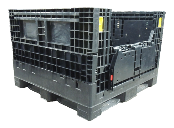 New Monoflo 45" x 48" x 33" All Black Bulk Container<hr />Please Inquire To Receive Current Inventory! - Image 2