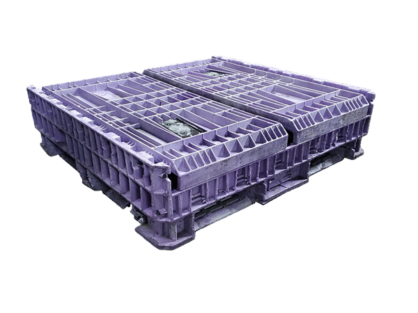 Reconditioned HPJ Industries 45" x 48" x 33" All Purple All Good Runner No Drop Door Bulk Container - Image 2