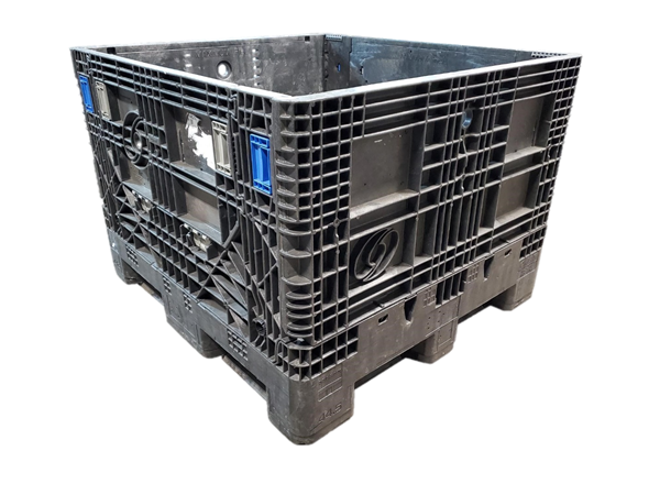 Lightly Used Orbis 45" x 48" x 34" All Black HDMC Bulk Container - Image 3