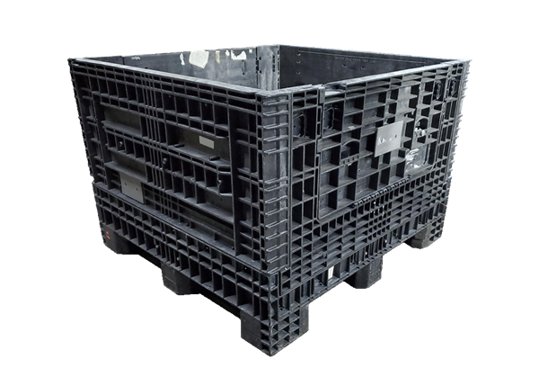 Reconditioned HPJ Industries 45" x 48" x 34" All Black Bulk Container