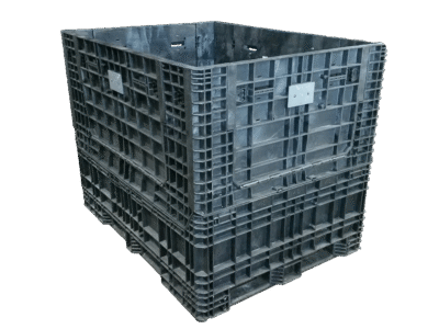 Reconditioned Buckhorn/Orbis 64" x 48" x 50" All Black All Good Runner Bulk Container - 4 Drop Doors