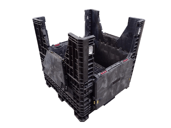 New Orbis 45" x 48" x 50" All Black  Bulk Containers - Image 3