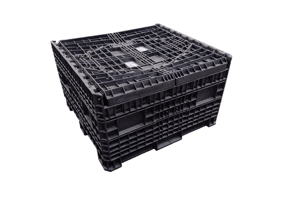 New Orbis 45" x 48" x 50" All Black  Bulk Containers - Image 2