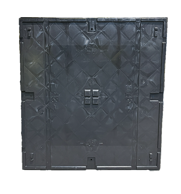 New Monoflo 45" x 48" x 6" All Black Journey Style Lid - Image 3