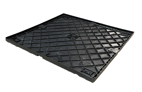 New Monoflo 45" x 48" x 6" All Black Journey Style Lid - Image 2