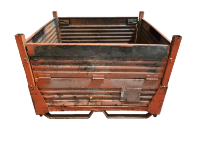 Used HPJ Industries 47.5" x 44.5" x 33" Collapsible Steel Tub  48" Side - 1 Drop Door