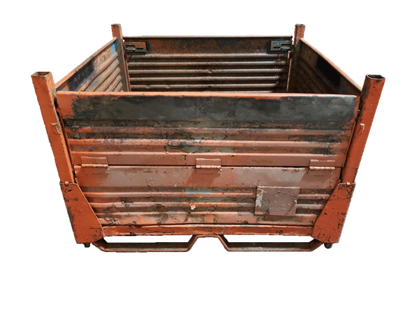 Used HPJ Industries 47.5" x 44.5" x 33" Collapsible Steel Tub  48" Side - 1 Drop Door
