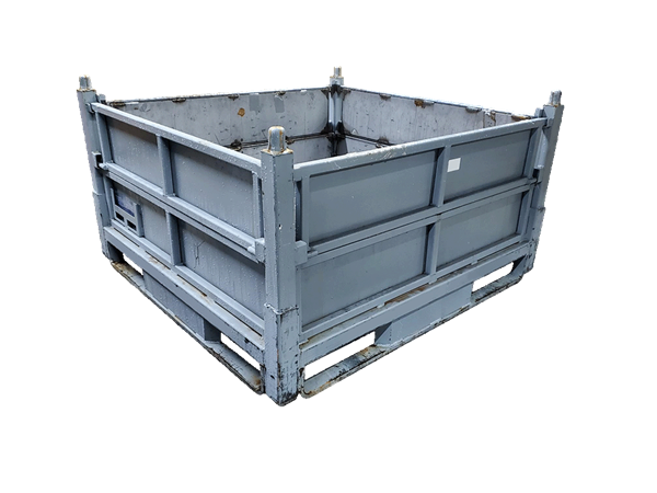 Used HPJ Industries 48" x 45" x 28" Steel Tub  - 4 Drop Doors
