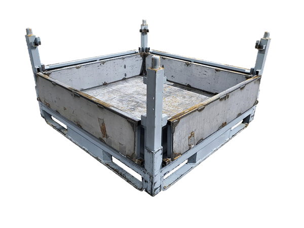 Used HPJ Industries 48" x 45" x 28" Steel Tub  - 4 Drop Doors - Image 2