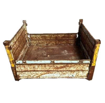 Used HPJ Industries 51" x 44" x 30" Steel Tub - 2 Drop Doors 51" Sides