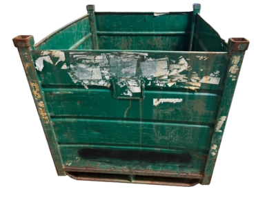 Used HPJ Industries 52" x 44" x 42" Steel Tub 52" Side - 2 Drop Doors