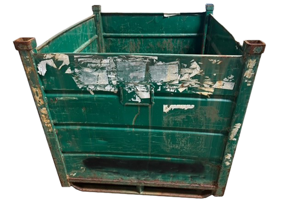 Used HPJ Industries 52" x 44" x 42" Steel Tub 52" Side - 2 Drop Doors