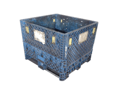 Reconditioned HPJ Industries 30" x 32" x 25" All Blue All Good Runner Bulk Container