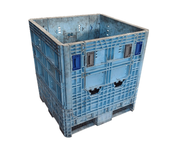Reconditioned HPJ Industries 30" x 32" x 34" All Blue Bulk Container