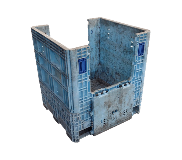 Reconditioned HPJ Industries 30" x 32" x 34" All Blue Bulk Container - Image 6