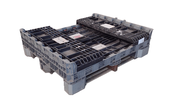 Reconditioned HPJ Industries 40" x 48" x 25" Mixed Color Bulk Container - Image 2