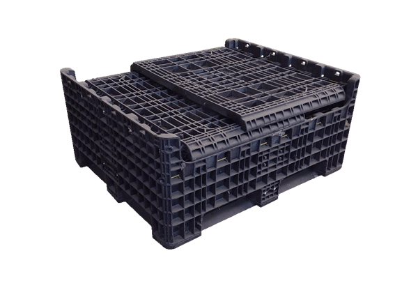 Reconditioned HPJ Industries 40" x 48" x 47" Mixed Color Bulk Container - Image 2