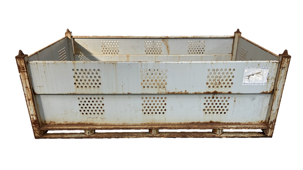 Used HPJ Industries 87" x 36" x 36" Steel Tub  - 4 Drop Doors