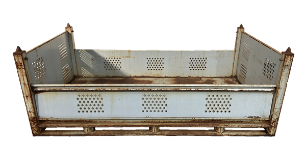 Used HPJ Industries 87" x 36" x 36" Steel Tub  - 4 Drop Doors - Image 3
