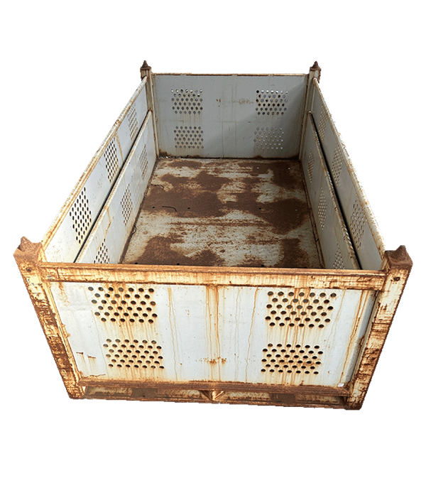 Used HPJ Industries 87" x 36" x 36" Steel Tub  - 4 Drop Doors - Image 4