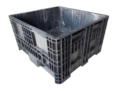 New Orbis 30" x 32" x 18" All Black Fixed Wall Bulk Container