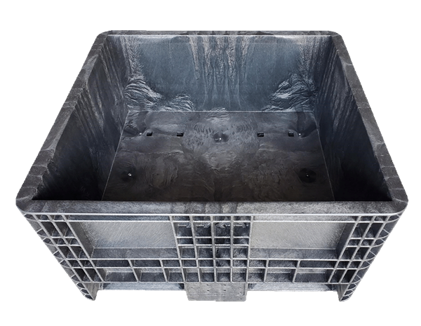 New Orbis 30" x 32" x 18" All Black Fixed Wall Bulk Container - Image 2
