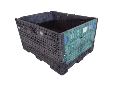 Reconditioned HPJ Industries 62" x 48" x 34" Mixed Color Bulk Container - 2 Drop Doors