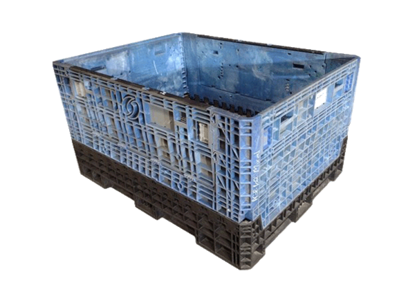 62" x 48" x 34" Reconditioned Mixed Color All Good Runner Bulk Container - 2 Doors, 62" Side
