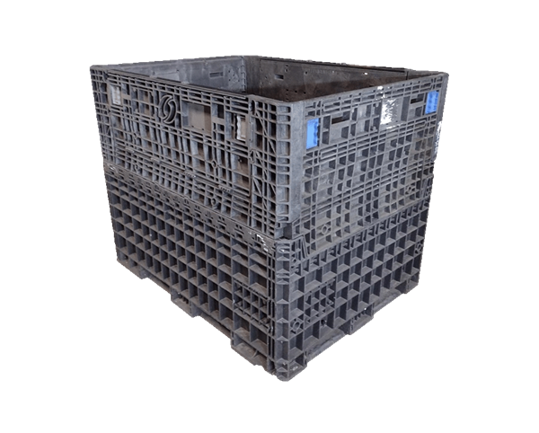 Reconditioned HPJ Industries 62" x 48" x 50" Mixed Color 62" Side Bulk Container - 2 Drop Doors