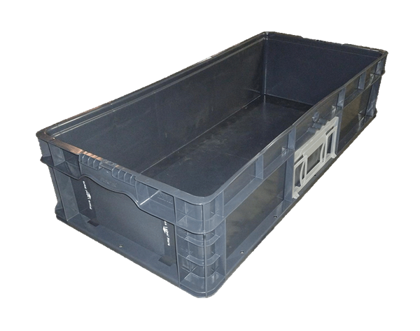 New Orbis  32" x 15" x 7" Gray Hand Tote Smooth Bottom with 2 Kanbans