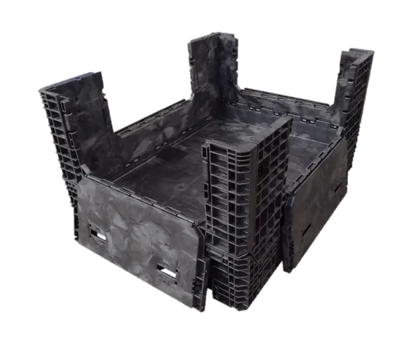 New Buckhorn 62" x 48" x 34" All Black  Containers - 4 Drop Doors - Image 2