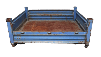Used HPJ Industries 54" x 44" x 20" Steel Tub - 2 Drop Doors 54" Sides