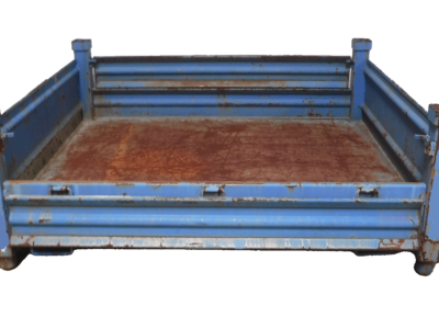 Used HPJ Industries 54" x 44" x 20" Steel Tub on 54" Side - 2 Drop Doors