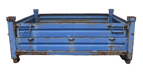 Used HPJ Industries 54" x 44" x 20" Steel Tub on 54" Side - 2 Drop Doors - Image 3