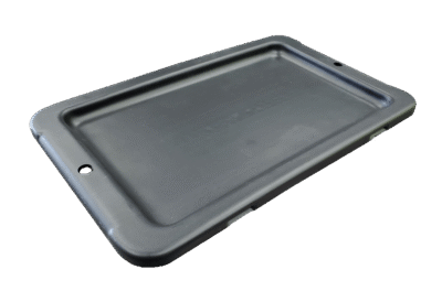 Used Buckhorn 12" x 7" Black Hand Tote Lid