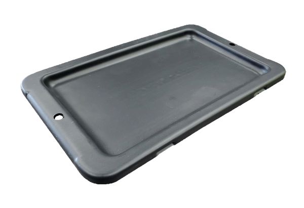 Used Buckhorn 12" x 7" Black Hand Tote Lid