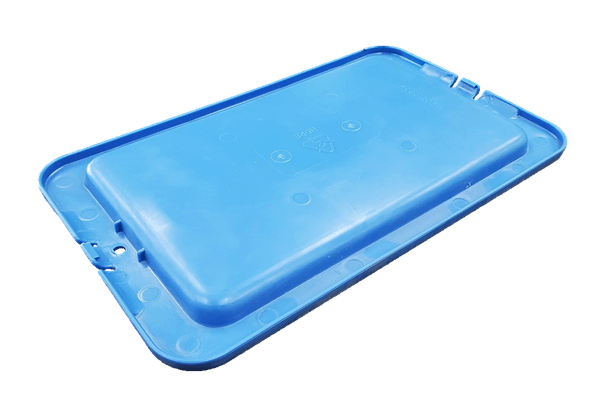 Used Orbis 12" x 7" Blue Hand Tote Lid - Image 2
