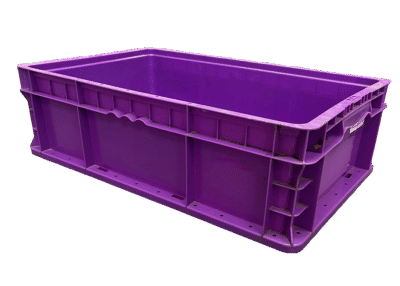 Used HPJ Industries 24" x 15" x 7" Purple Hand Tote Reinforced Bottom