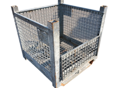 Used HPJ Industries 36" x 36" x 37" Wire Basket  on 36" Side - 1 Drop Door