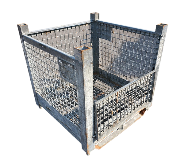 Used HPJ Industries 36" x 36" x 37" Wire Basket  on 36" Side - 1 Drop Door