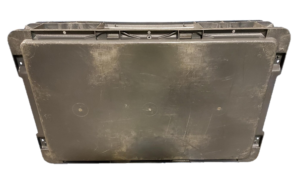 Used HPJ Industries  24" x 15" x 5" Gray Hand Tote Smooth Bottom - Image 2