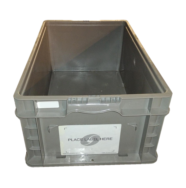 New Orbis 24" x 15" x 9" Gray Hand Tote Smooth Bottom - Image 4