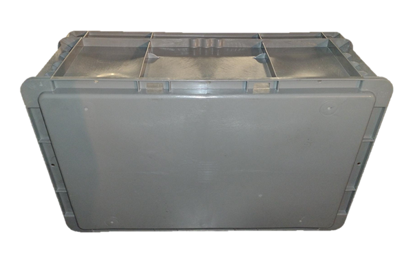 New Orbis 24" x 15" x 9" Gray Hand Tote Smooth Bottom - Image 2
